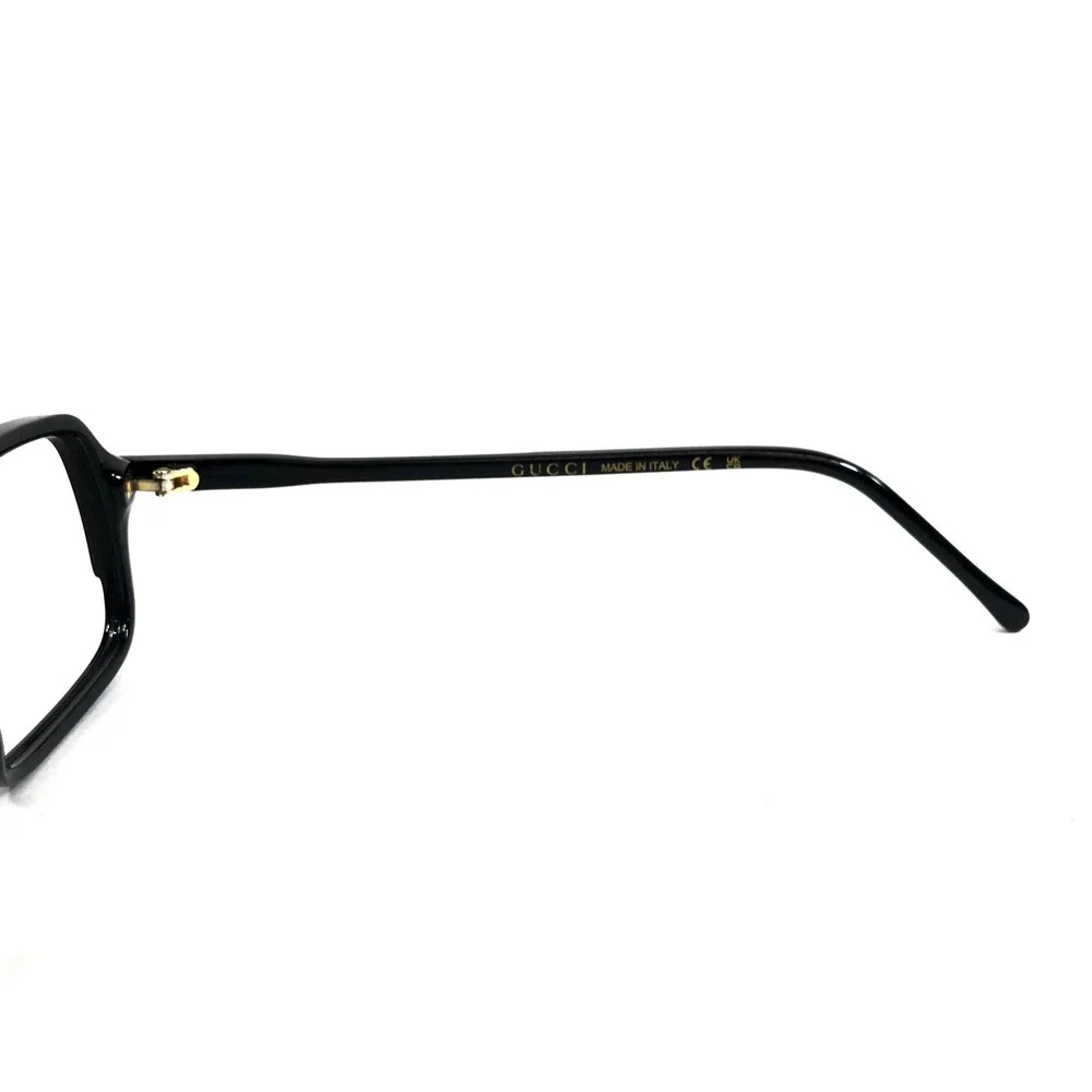 Gucci Eyeglasses Frames GG1211O 001 Shiny Black Rectangle Full Rim 51-19-145